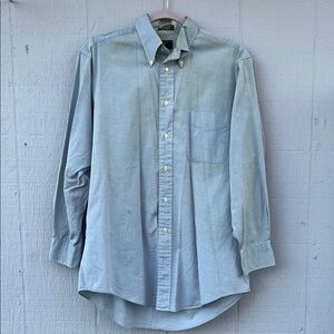 Club Room Light Blue Casual Button-Down Shirt